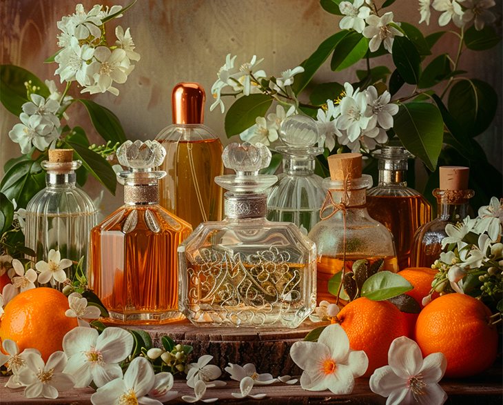 Perfumes de flor de laranjeira
